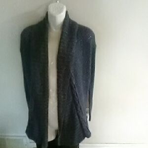 💲1⃣⏩▶Cozy Graypurple  Knit Cardigan Sp